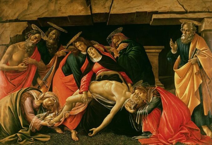 Lamentazione di Cristo. c.1490 – Sandro Botticelli Sandro Botticelli 105x70