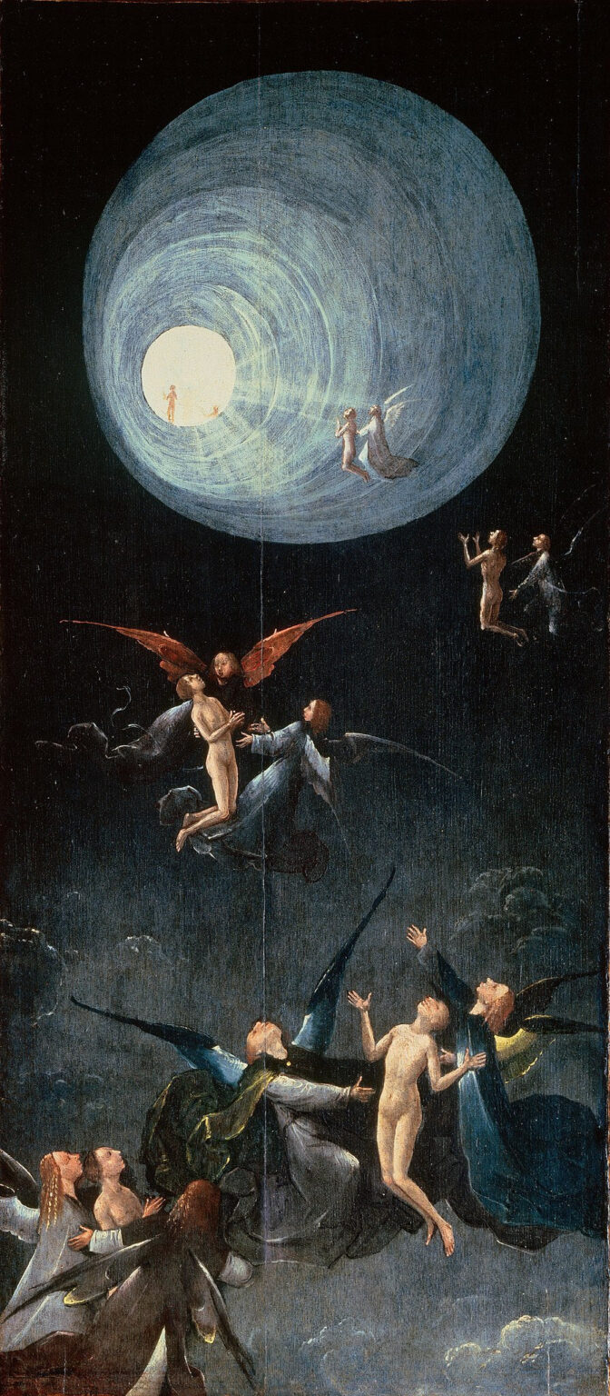 L’Ascensione degli eletti – Jérôme Bosch Hieronymus Bosch 70x160