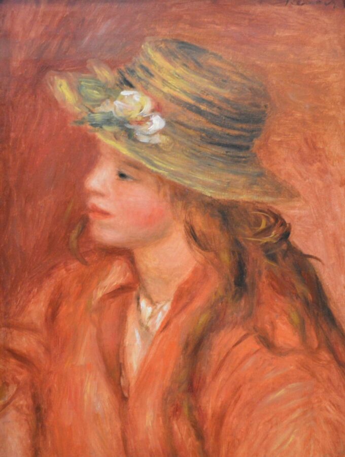 Giovane ragazza con il cappello di paglia – Pierre-Auguste Renoir Pierre-Auguste Renoir 70x85