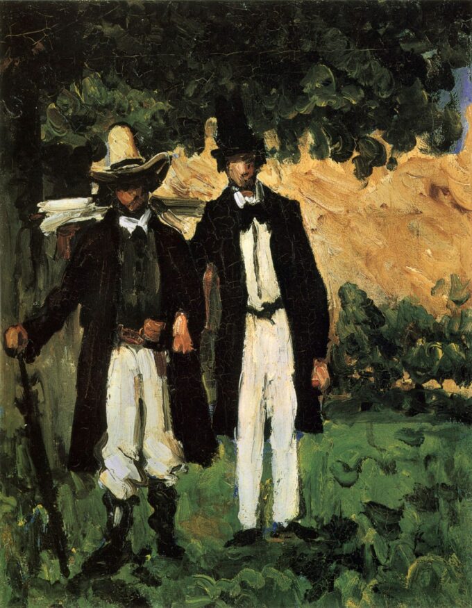 Marion e Valabregue posano per una foto – Paul Cézanne Paul Cézanne 70x85