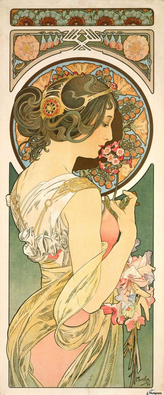 Fleur clé – Mucha Alfons Mucha 70x160