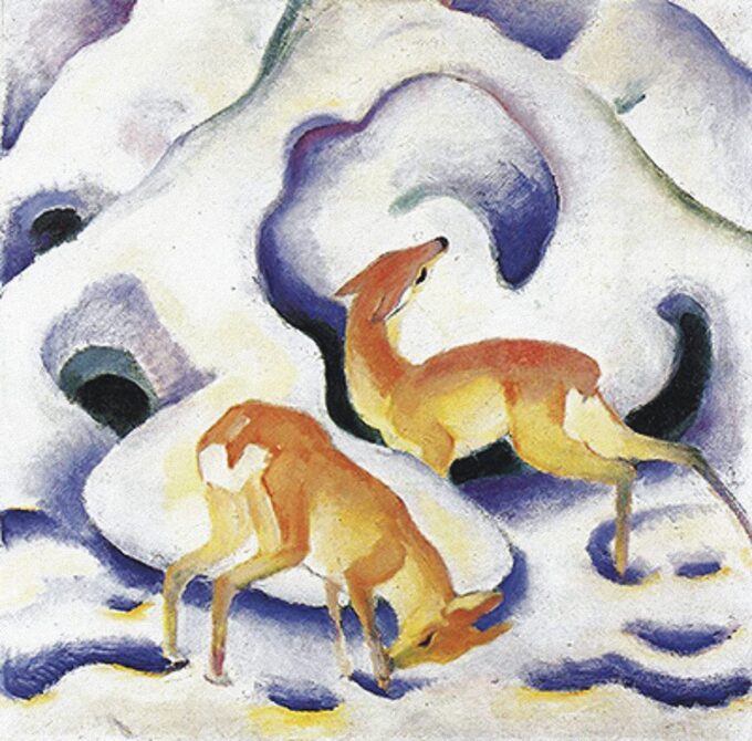 Cervo nella neve – Franz Marc Franz Marc 70x70