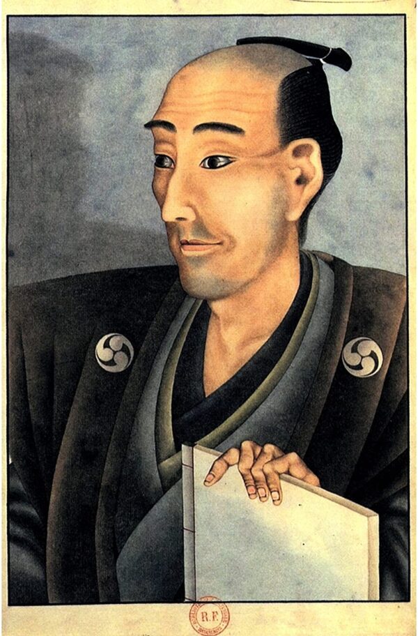 Ritratto di un uomo di nobile nascita con un libro – Katsushika Hokusai Katsushika Hokusai 70x105