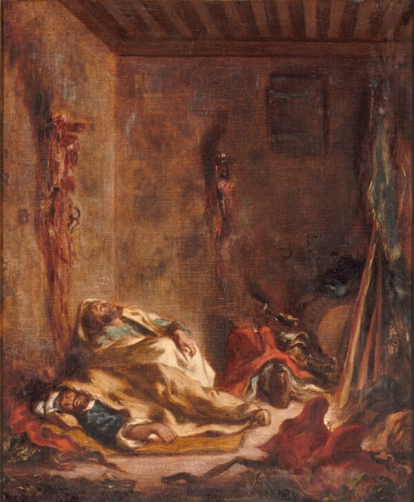 Un posto di guardia a Meknès – Eugène Delacroix Eugène Delacroix 70x85