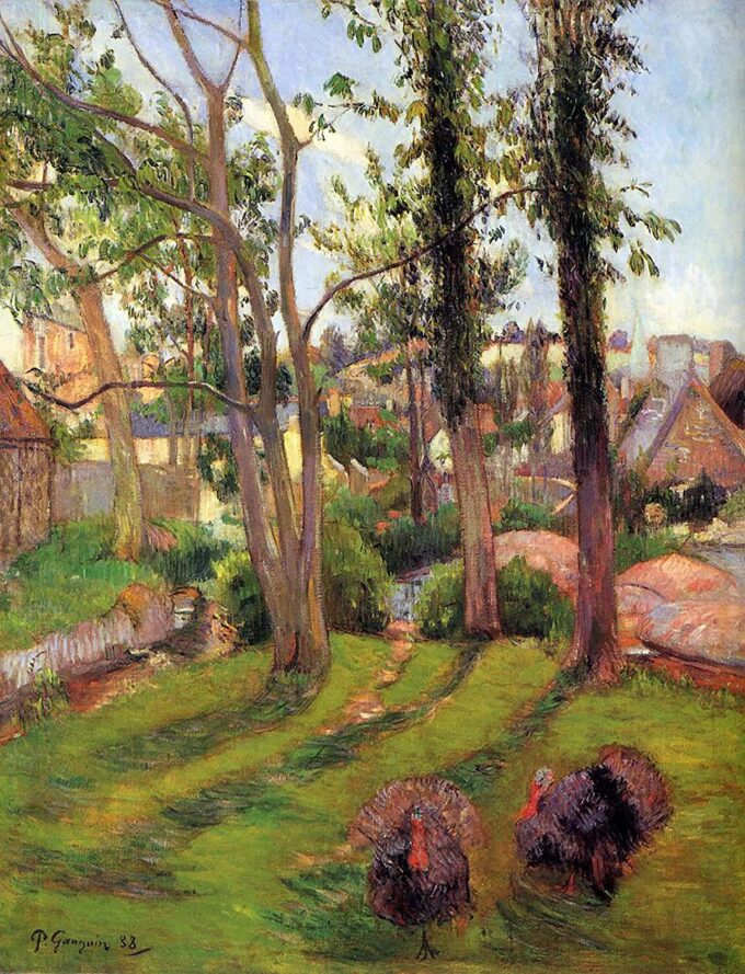 Le tacchino (Paesaggio di Pont Aven) – Paul Gauguin Paul Gauguin 70x85