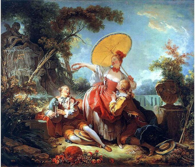 Il concorso musicale – Jean-Honoré Fragonard Jean-Honoré Fragonard 85x75