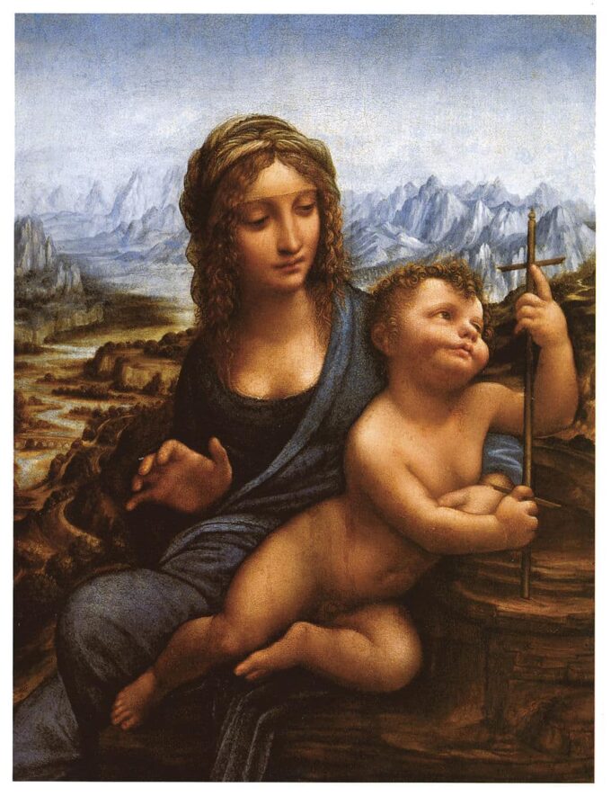 La Vergine con il fuso – Leonardo da Vinci Léonard da Vinci 70x105