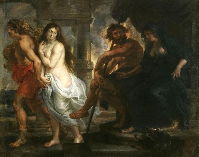 Orfeo conduce Euridice dall’Ade – Peter Paul Rubens Peter Paul Rubens 85x75