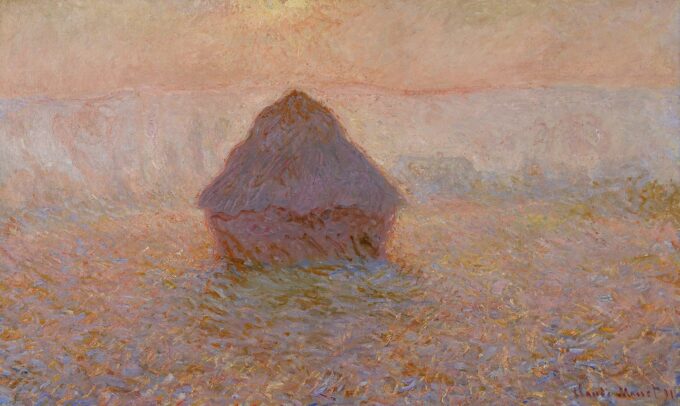 Mucchio (sole nella nebbia) – Claude Monet Claude Monet 120x70