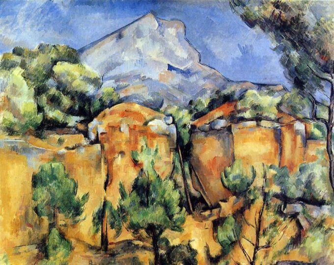 La Montagna Sainte-Victoire vista da Bibémus – Paul Cézanne Paul Cézanne 85x75