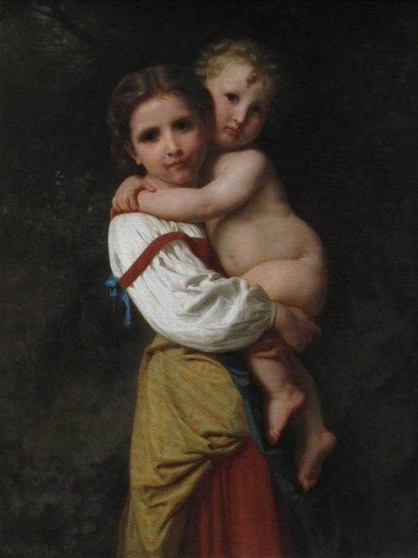 Andare al bagno – William Bouguereau William Bouguereau 70x85