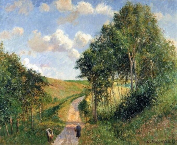 Paesaggio a Berneval – Camille Pissarro Camille Pissarro 85x75