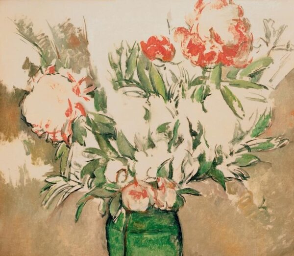 Peonie in una brocca verde – Paul Cézanne Paul Cézanne 70x70