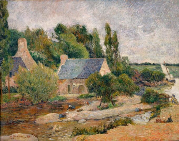 Le lavandaie a Pont-Aven – Paul Gauguin Paul Gauguin 85x75