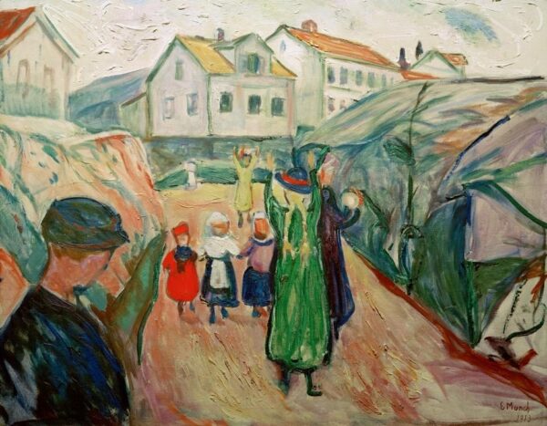 Rue del villaggio di Kragerö – Edvard Munch Edvard Munch 85x75