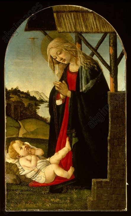 La Madonna che adora il Cristo – Sandro Botticelli Sandro Botticelli 70x105