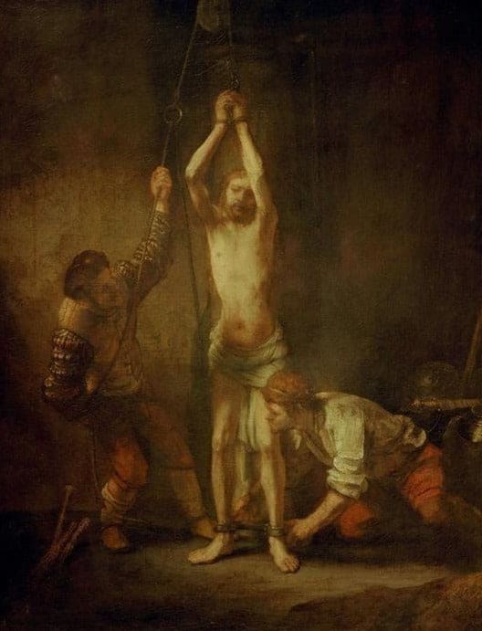 Il Cristo alla colonna – Rembrandt van Rijn Rembrandt van Rijn 70x85