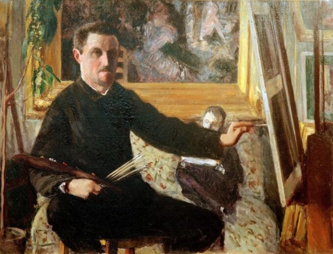 Autoritratto di Caillebotte Gustave Caillebotte 85x75