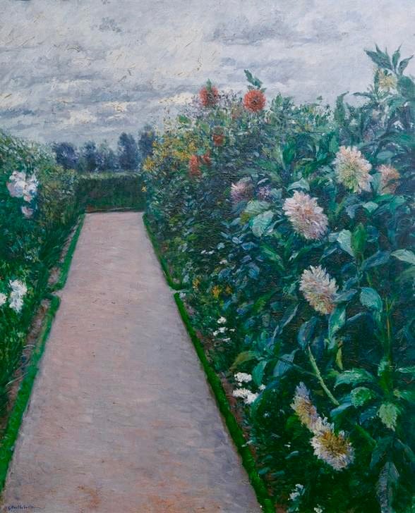 Sentiero da giardino – Caillebotte Gustave Caillebotte 70x85