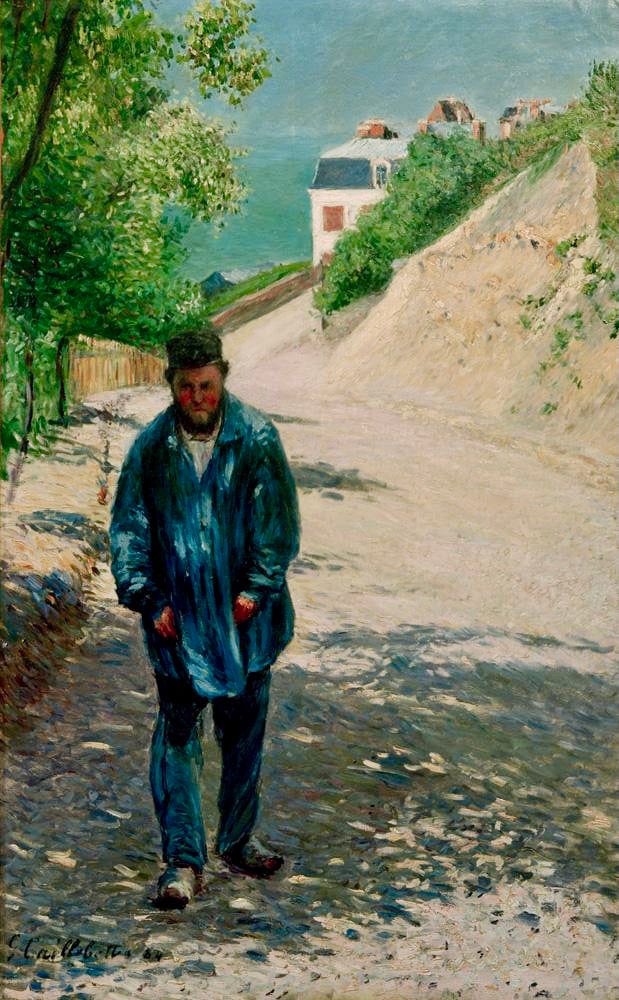 Le Père Magloire su un sentiero tra Saint-Clair e Étretat – Caillebotte Gustave Caillebotte 70x105