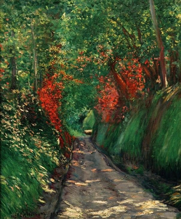 Viale nel sottobosco – Caillebotte Gustave Caillebotte 70x85