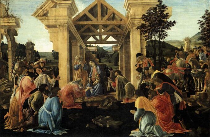 L’adorazione dei Magi – Sandro Botticelli Sandro Botticelli 105x70