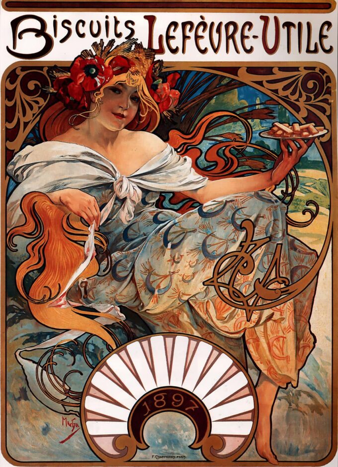 Biscotti Lefèvre-Utile – Mucha Alfons Mucha 70x105