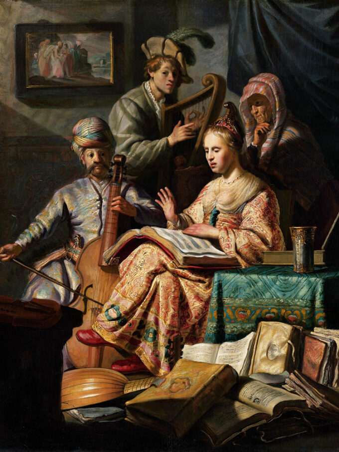 Allegoria della musica – Rembrandt van Rijn Rembrandt van Rijn 70x85