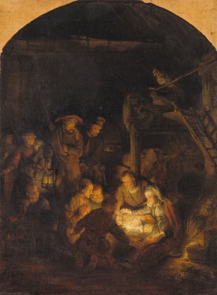 Adorazione dei pastori – Rembrandt van Rijn Rembrandt van Rijn 70x105