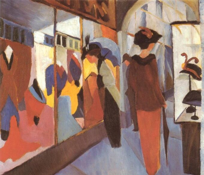 Il negozio di moda – August Macke August Macke 85x75