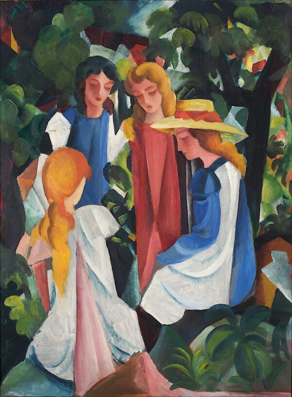 Quattro giovani ragazze – August Macke August Macke 70x105