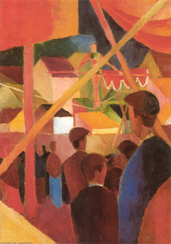 Marciatore su corda tesa – August Macke August Macke 70x105