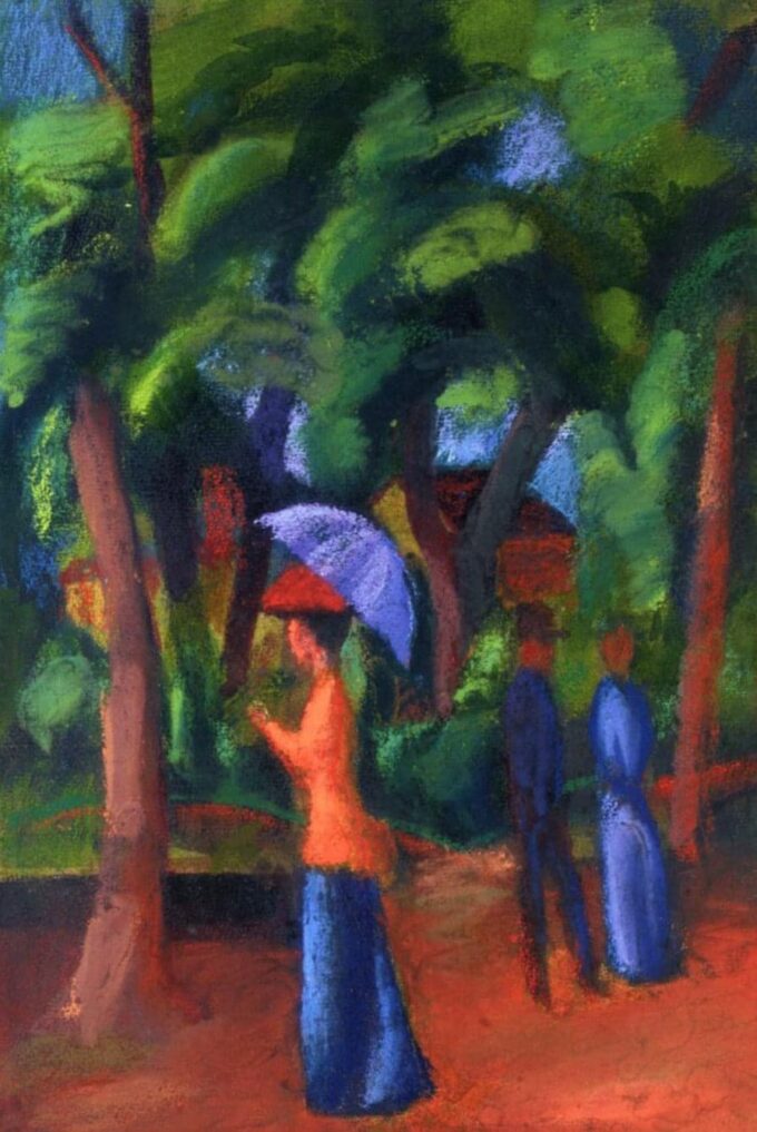 Marche nel parco – August Macke August Macke 70x105