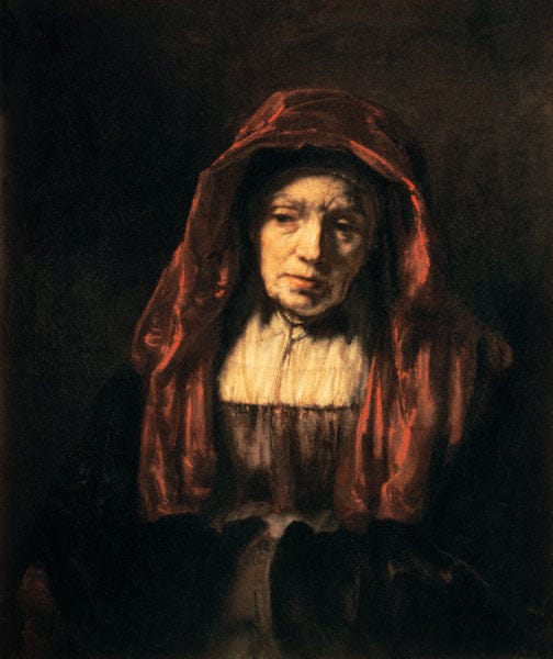 Ritratto di una donna anziana (la madre dell’artista) – Rembrandt van Rijn Rembrandt van Rijn 70x85