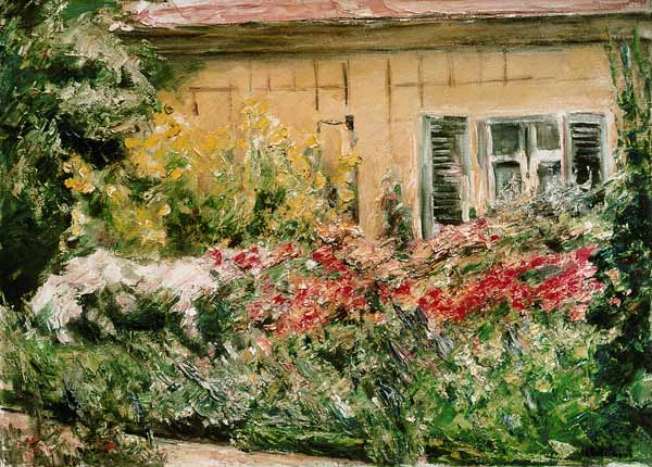 Cespugli di fiori presso la casetta del giardiniere verso nord – Max Liebermann Max Liebermann 105x70