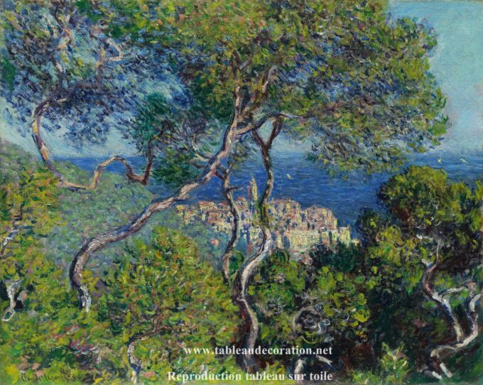 Le Ville a Bordighera – Quadro famoso di Monet Claude Monet 85x75