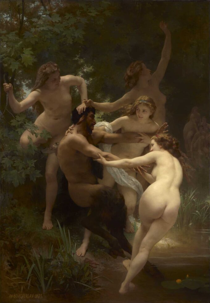 Ninfe e satiro – William Bouguereau William Bouguereau 70x105