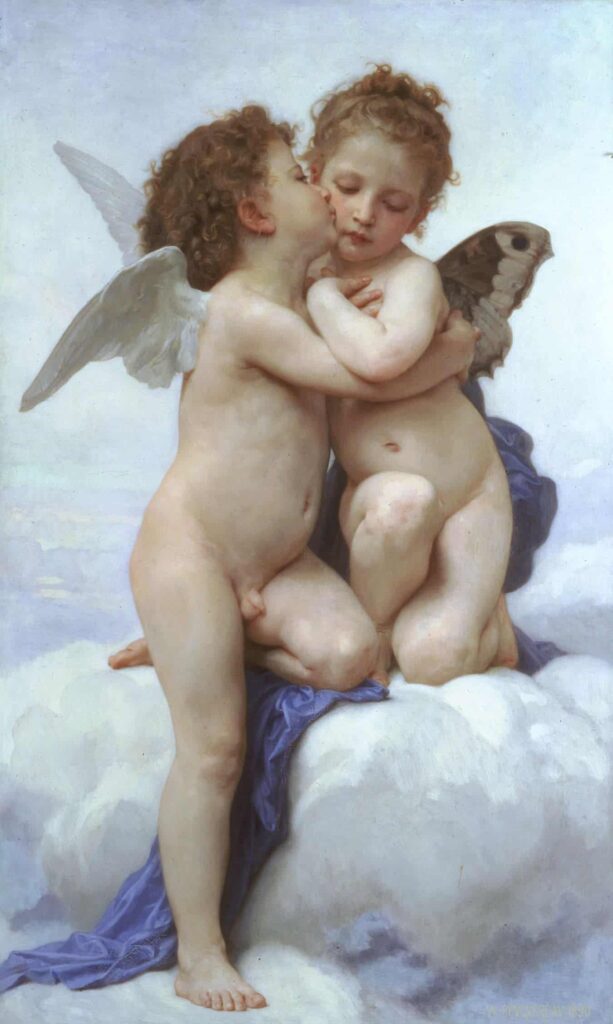 L’Amore e Psiche, bambini – William Bouguereau William Bouguereau 70x105