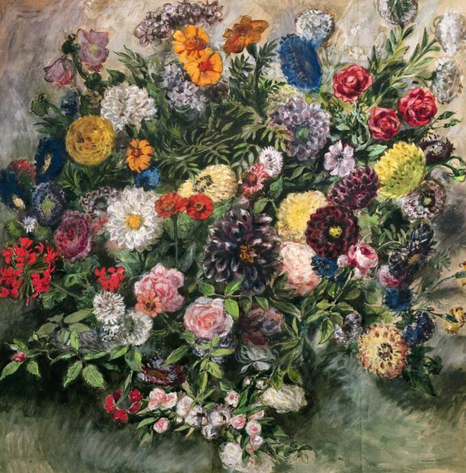 Bouquet di fiori – Eugène Delacroix Eugène Delacroix 70x70