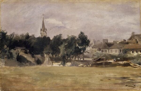 Paesaggio con una chiesa di villaggio – Edouard Manet Édouard Manet 105x70