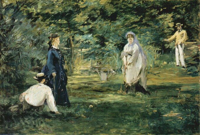 La partita di croquet – Edouard Manet Édouard Manet 105x70