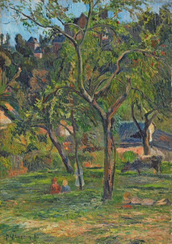 Un frutteto sotto la chiesa di Bihorel – Paul Gauguin Paul Gauguin 70x105