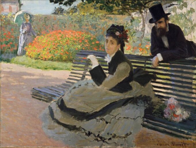 Camille su una panchina – Claude Monet Claude Monet 85x75