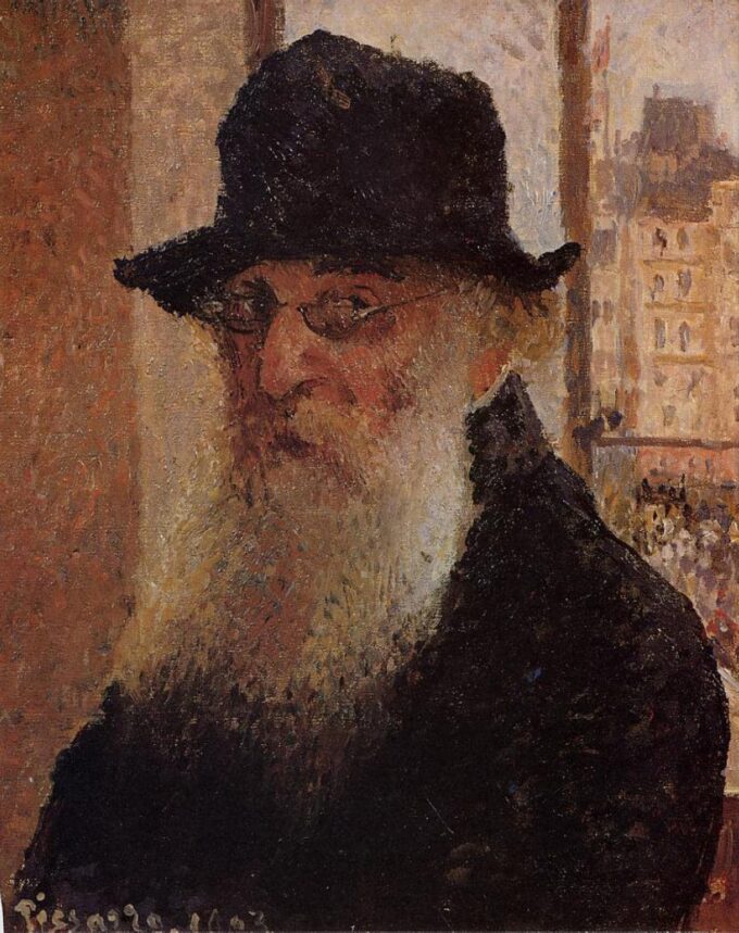 Autoritratto con cappello – Camille Pissarro Camille Pissarro 70x85