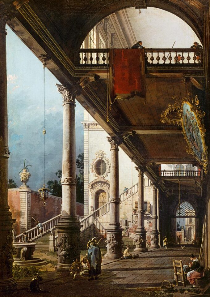 Capriccio con colonne – Giovanni Antonio Canal Giovanni Antonio Canal 70x105