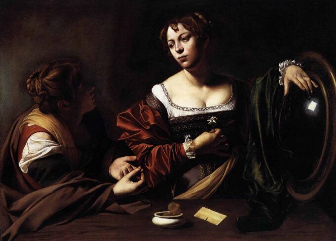 La conversione di Maddalena – Caravaggio Caravaggio 105x70