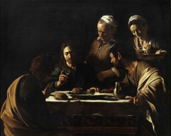 La Cena in Emmaus – Caravaggio Caravaggio 85x75