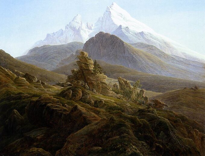 Le Watzmann – Caspar David Friedrich Caspar David Friedrich 85x75