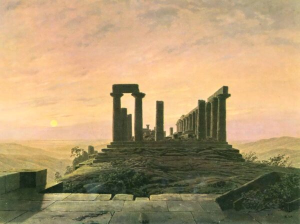 Tempio di Giunone ad Agrigento – Caspar David Friedrich Caspar David Friedrich 85x75