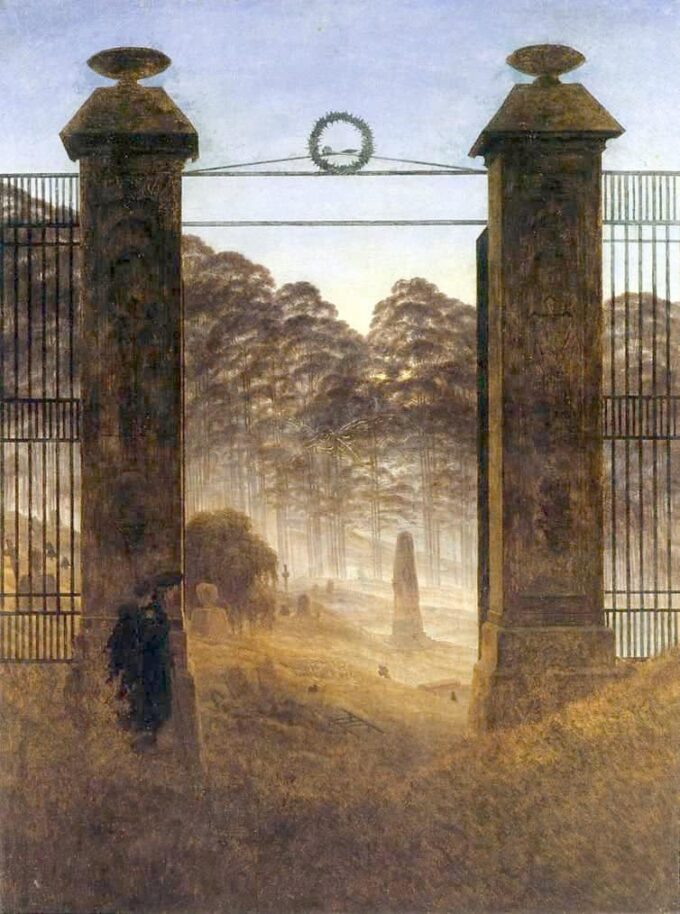 L’Entrata del cimitero – Caspar David Friedrich Caspar David Friedrich 70x85